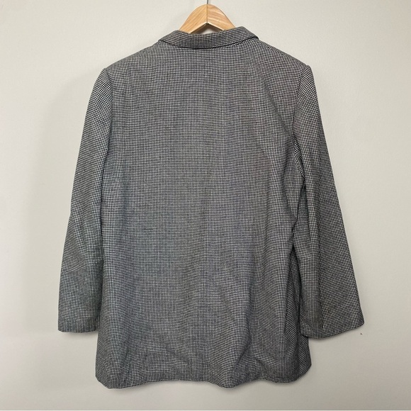 VTG Sag Harbor Houndstooth Blazer Jacket Women’s 12 - See Measurments Old Money - Picture 4 of 5